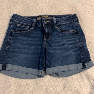 Blue jean shorts